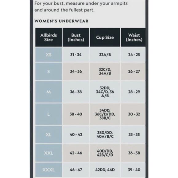 New in Box Allbirds Trino Bralette in Color Peppercorn Size XL - Picture 10 of 10